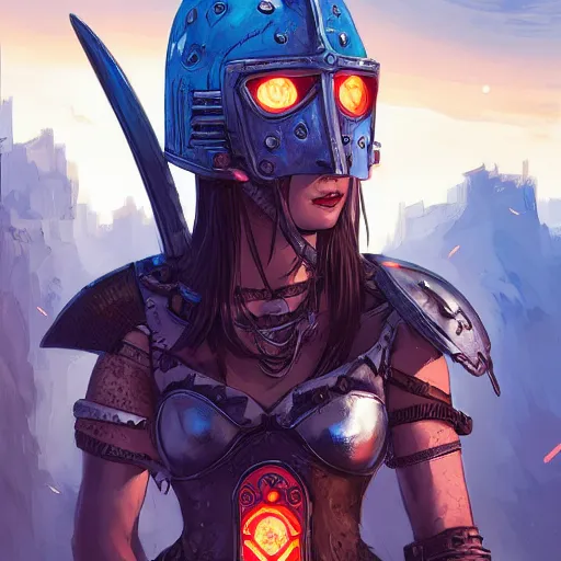 Image similar to cyberpunk viking helmet mask warrior goddess robot ninja fantasy, art gta 5 cover, official fanart behance hd artstation by jesper ejsing, by rhads, makoto shinkai and lois van baarle, ilya kuvshinov, ossdraws