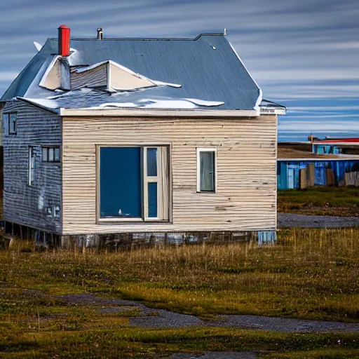 Image similar to avant - garde residential property in nome, alaska.