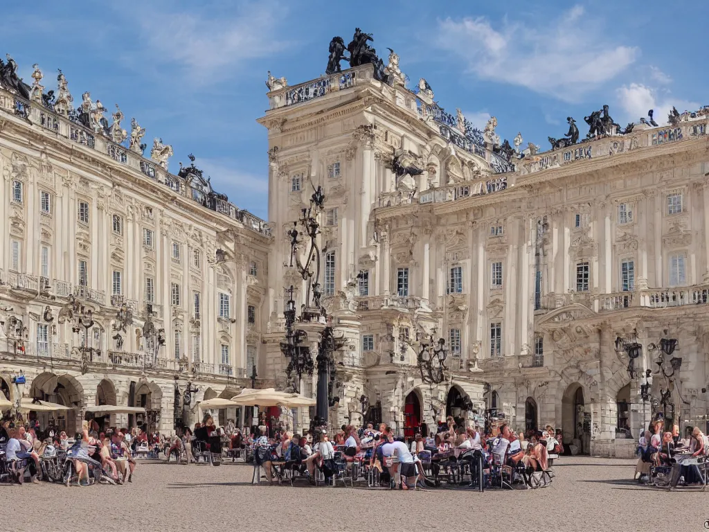 Prompt: nancy, place stanislas, summer, day, photography