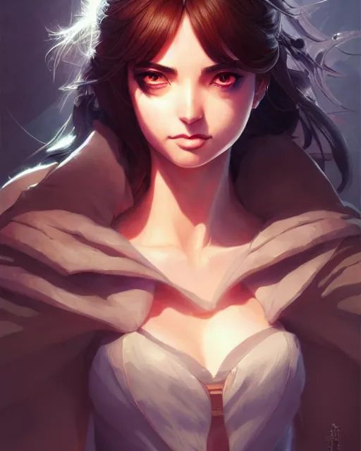 Image similar to ana de armas as a sorceress, fantasy, portrait shinkai makoto studio ghibli studio key hideaki anno sakimichan stanley artgerm lau rossdraws james jean marc simonetti elegant highly detailed digital painting artstation pixiv