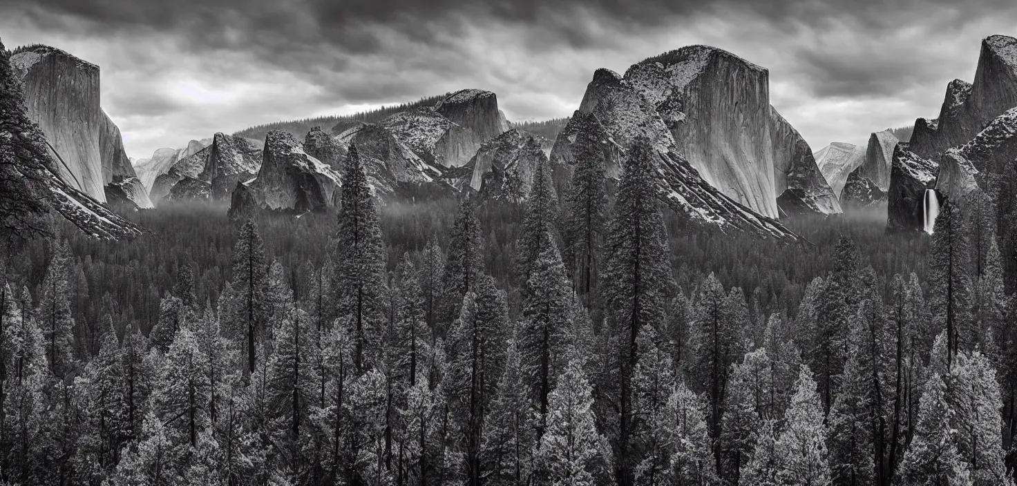 Prompt: amazing landscape photo of yosemite by john muir, award winning, beautiful dramatic lighting