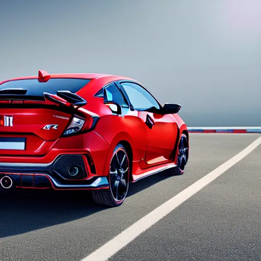 Image similar to 2 0 2 0 civic coupe type r from behind