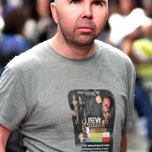 Image similar to Karl Pilkington, very very very very very very very very very very round shiny head