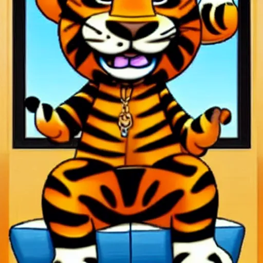 Image similar to tony the tiger committing a felony