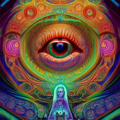 Image similar to An extremely psychedelic abstract illustration of an eye shaped labyrinth maze, colorful, surreal, dramatic lighting, magic mushrooms, psilocybin, LSD, detailed, intricate, elegant, highly detailed, digital painting, artstation, concept art, smooth, sharp focus, illustration, art by Krenz Cushart and Artem Demura and alphonse mucha