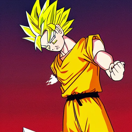 Portrait of Super Saiyan Goku wearing, dark orange | Stable Diffusion |  OpenArt