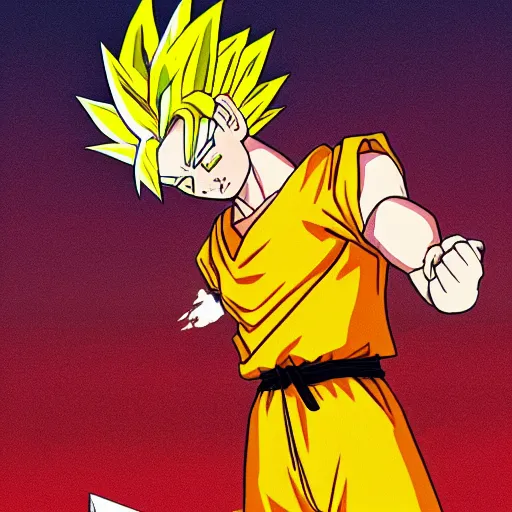 ArtStation - goku super saiyan 2