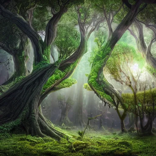 Prompt: world tree, massive tree, tree, roots, treant, subtle patterns, intricate texture, highly detailed, alien world, fungal, underwater, light shafts, light diffusion, natural, fireflies, magical, magical tree, fungal growth, fractal fungus, mushroom fractals, tree house, fairies, fairy forest