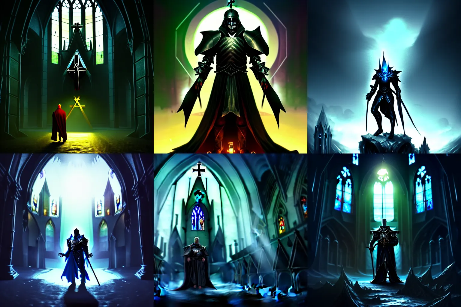 Prompt: man lost in the darkness, good anatomy, fantasy knight, magic armor, servant of dark moth, magic eyes, digital art, concept art, best of 2023 on artstation style, simulation, structure, fine, wide angle, natural light, volumetric, behind is a great church of magic
