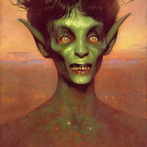 Image similar to alien by ilya repin