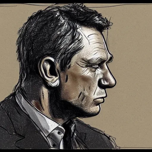 Image similar to a realistic yet scraggly portrait sketch of the side profile of a stern and sophisticated daniel craig, trending on artstation, intricate details, in the style of frank auerbach, in the style of sergio aragones, in the style of martin ansin, in the style of david aja, in the style of mattias adolfsson