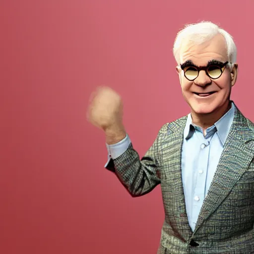 Prompt: Steve Martin in Pixar’s Up!