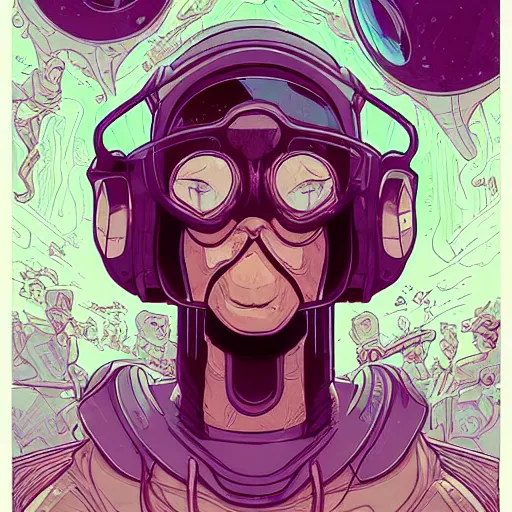 Image similar to awesome character portrait by josan gonzales