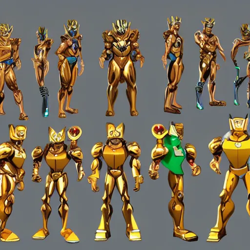 Prompt: a character design sheet of a gold lion Maximals in the style of official tv series beast wars, detailed, 4k