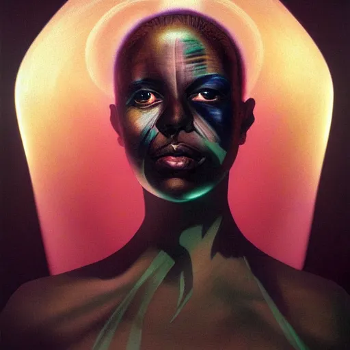 Image similar to citizen portrait soft light painted by dave mckean and erik jones, inspired by kenyan ghost in the shell anime, smooth face feature, intricate oil painting, high detail illustration, sharp high detail, manga and anime 1 9 9 9