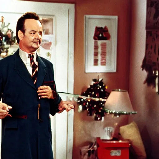 Image similar to bill Murray in the movie White Christmas