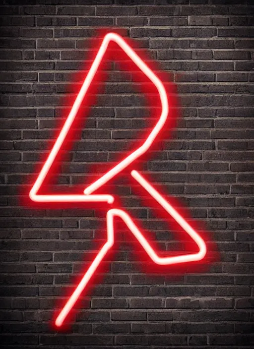 Prompt: arrow symbol made from a neon sign pointing right. photography, realistic. brick wall background. hyper realistic. neon glow.