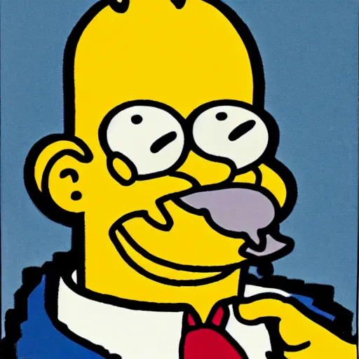 Prompt: portrait of a man that look exactly like Home Simpson would do if he was a real person