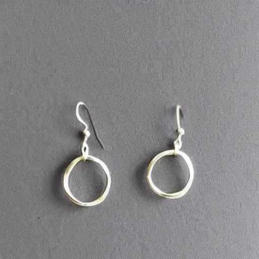 Image similar to “minimalistic beautiful earring design simple shapes”