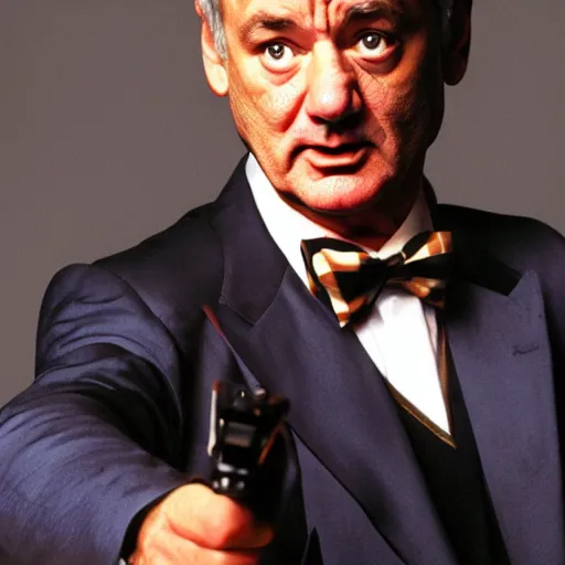 Prompt: bill murray as scarface