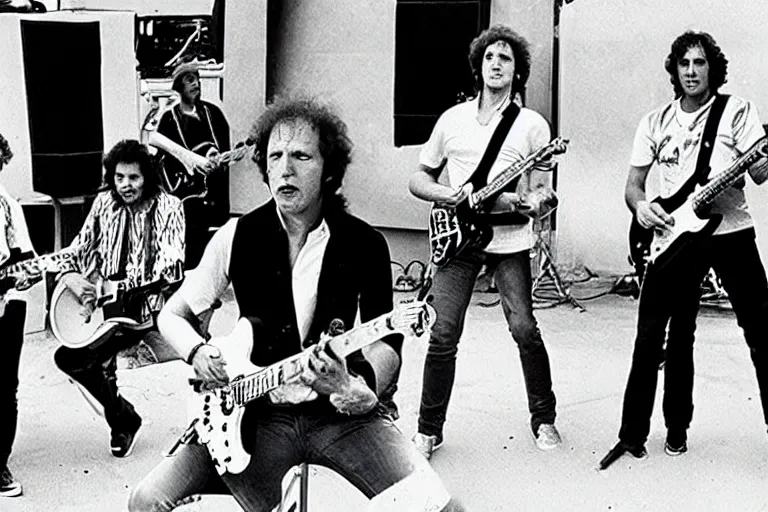 Prompt: live concert of the dire straits