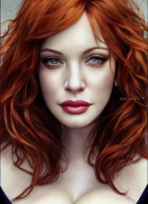 Image similar to photo of a gorgeous christina hendricks / liv tyler hybrid in the style of stefan kostic, realistic, professionally, professionally color graded, half body shot, sharp focus, k high definition, insanely detailed, intricate, elegant, art by stanley lau and artgerm