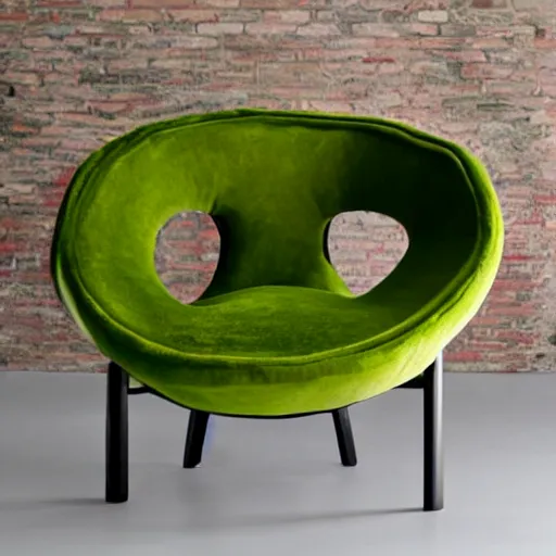 Image similar to armchair in the shape of an avocado