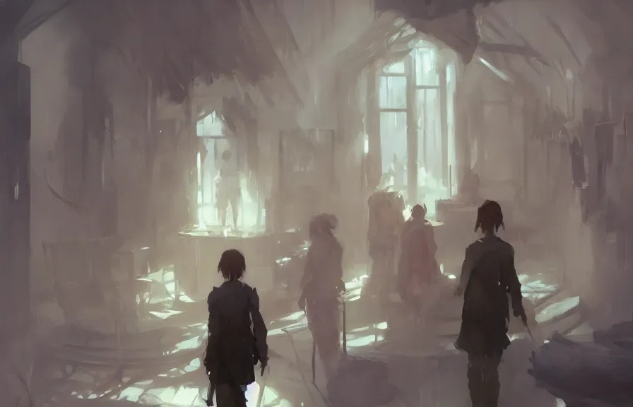 Image similar to greg manchess concept art of a the psychological horror dimension, key visual, ambient lighting, highly detailed, digital painting, artstation, concept art, sharp focus, by makoto shinkai and akihiko yoshida and hidari and wlop and greg rutkowski