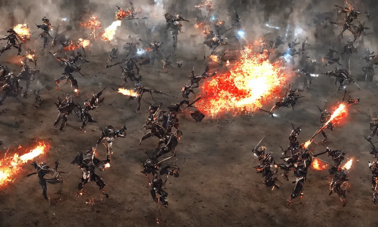 Prompt: 3 d animation, 2 machwarriors battle in the city of sydney, australia, photorealistic, flamethrowers, lazers