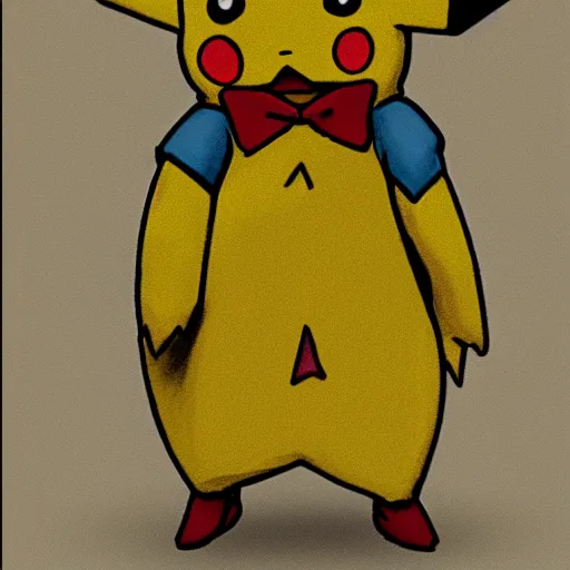 Prompt: pikachu as a transgender in a dress