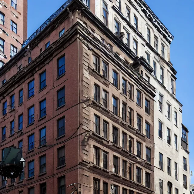 Image similar to a gothic 1 9 2 0 s 1 0 - storey hotel in downtown boston overlooking a dark street