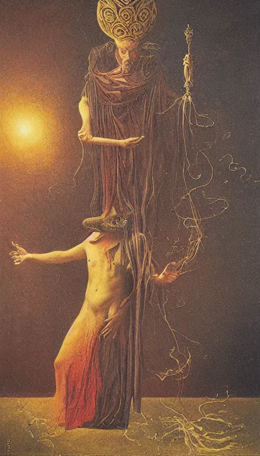 Prompt: the magician, tarot, by agostino arrivabene