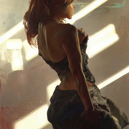 Prompt: really old hanna montana, full figure, long shot hyperrealistic portrait, bladerunner street, art of elysium by jeremy mann and alphonse mucha, fantasy art, photo realistic, dynamic lighting, artstation, poster, volumetric lighting, very detailed face, 4 k, award winning