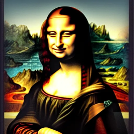 Prompt: lady gaga as the mona Lisa