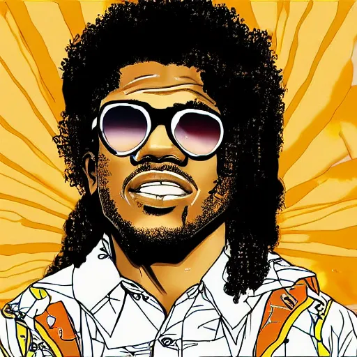 Image similar to ab - soul and captain steez portraits, hd, coloured