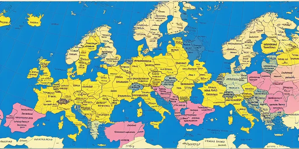 Prompt: political map of Europe showing the Roman empire