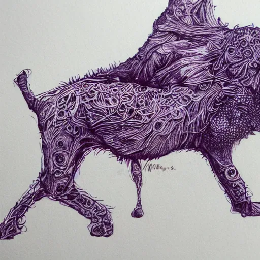 Image similar to well that's your problem right there!, detailed ballpoint art