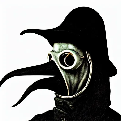 Image similar to graphic illustration, creative design, the plague doctor, biopunk, francis bacon, highly detailed, hunter s thompson, concept art