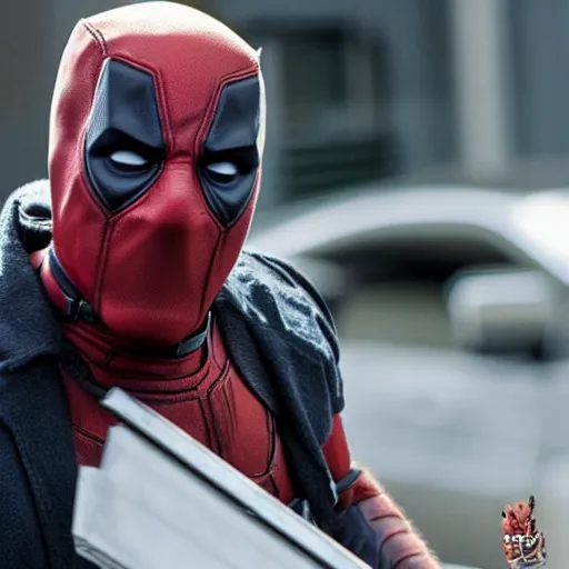 Prompt: Saul Goodman as Deadpool