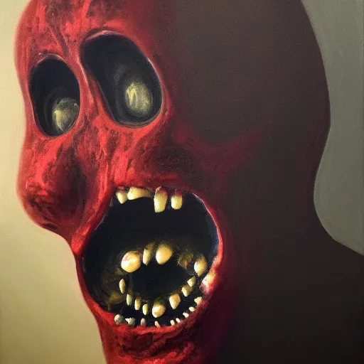 Image similar to I have no face and I must scream, oil on canvas, surreal, horror, trending on artstation, unreal engine