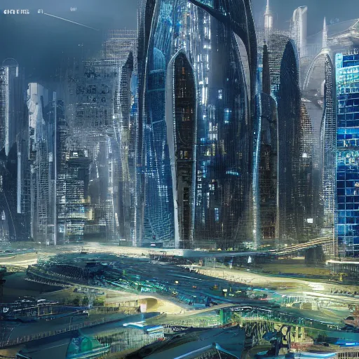 Prompt: cities in the future, futuristic, realistic, 8k, award winning