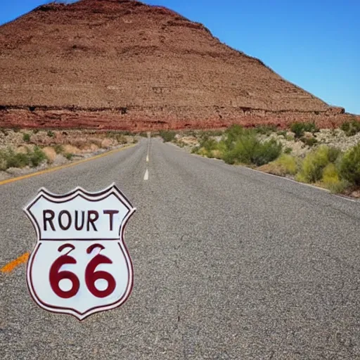 Prompt: roadtrip on route 66