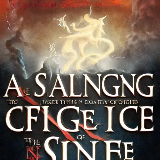 Image similar to a song of ice and fire book cover, popular in deviantart