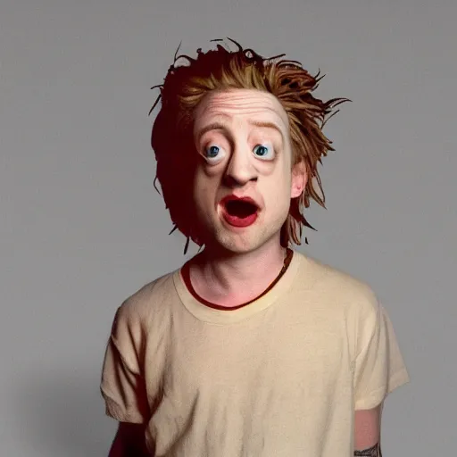 Image similar to macaulay culkin made of cauliflower