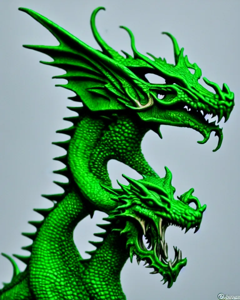 Image similar to a green dragon