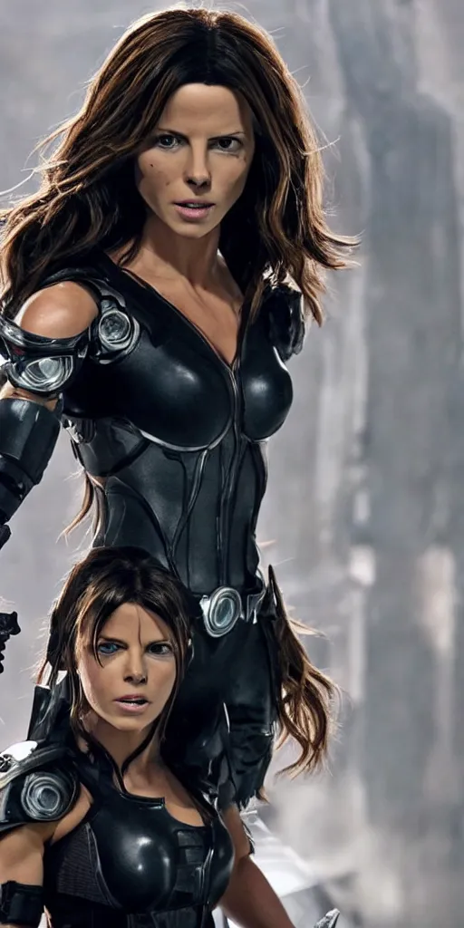 Image similar to Kate Beckinsale as Alita