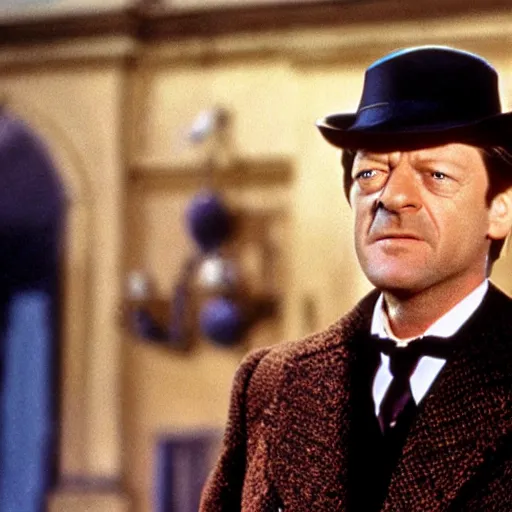 Image similar to Sean Bean as Bert in Mary Poppins, movie still, photograph