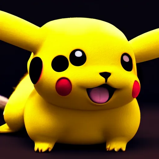 Prompt: photography of a realistic pikachu animal, ultra detailed, 8 k, cinematic lighting, natural background, trending on artstation, pokemon