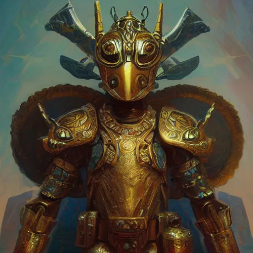 Prompt: anthropomorphized ((Onagadori chicken)), galactic crusader, detailed bronze armor, fantasy, intricate, elegant, digital painting, trending on artstation, concept art, sharp focus, illustration by Gaston Bussiere and greg rutkowski, beeple