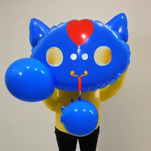 Image similar to balloon cat, inflatable cat, rubber cat, latex cat, vinyl cat, plastic cat, elastic cat